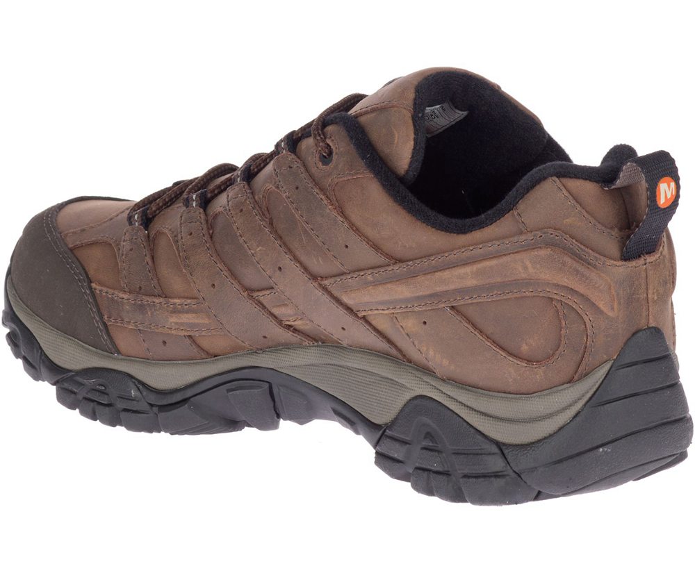Merrell Hiking Shoes Brown - Moab 2 Prime Waterproof Wide Width - Mens 45UGVYIZW